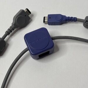 VTG Nintendo Game Boy Advance GBA Link Cable AGB-005 Indigo Blue Grey Official